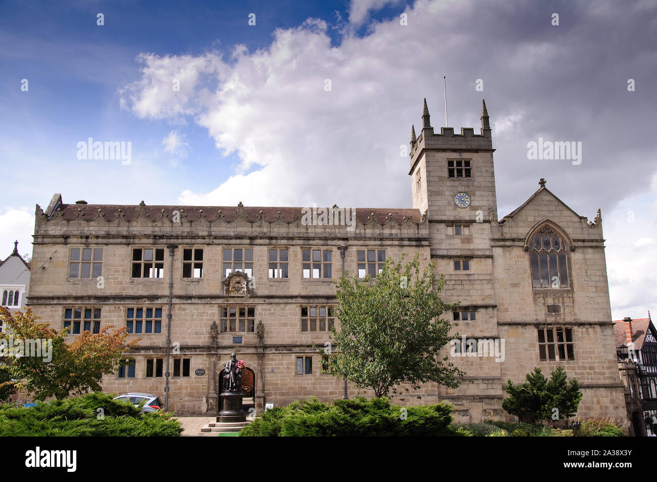 Shrewsbury Library, previously the home of Shrewsbury School from 1550