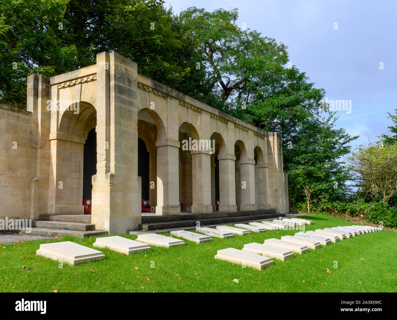 Great War Memorial at the Arnos Vale cemetery, Bath Road, Bristol, England, UK Stock Photo