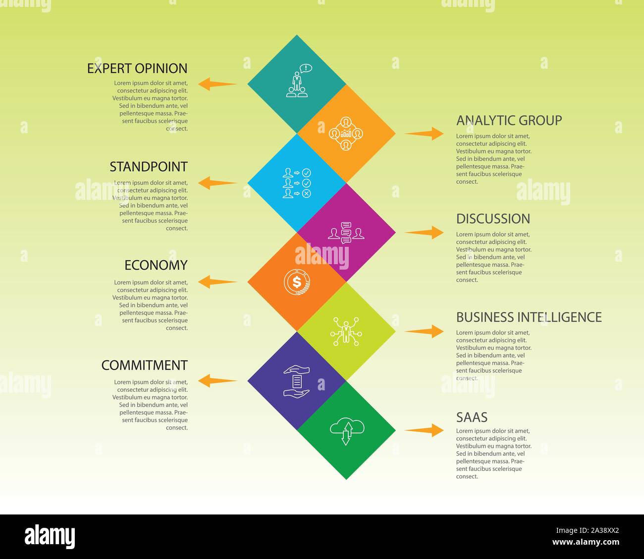 Business Management Infographics vector design. Timeline concept ...