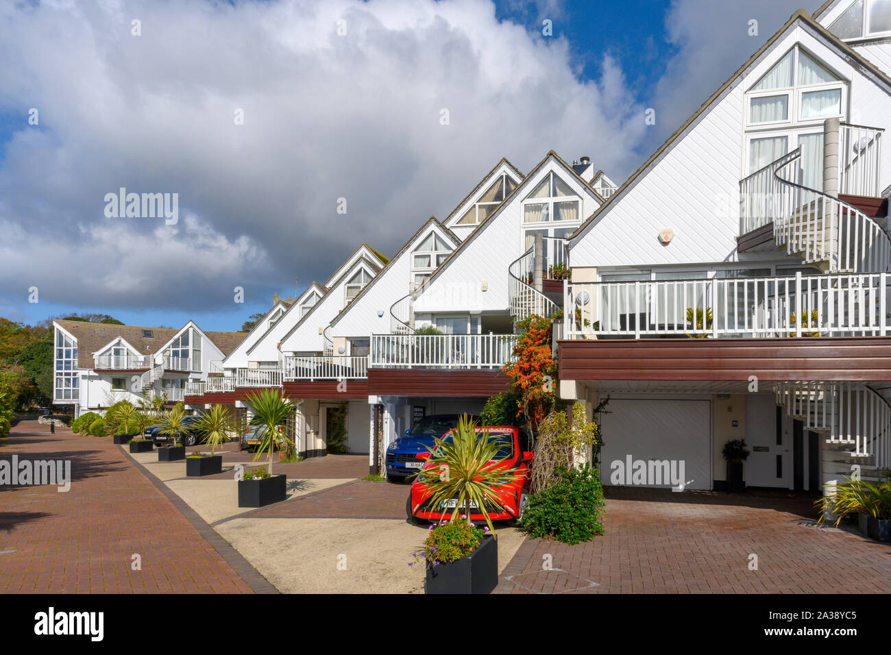 Priory Quay exclusive housing at Christchurch, Dorset, England, UK