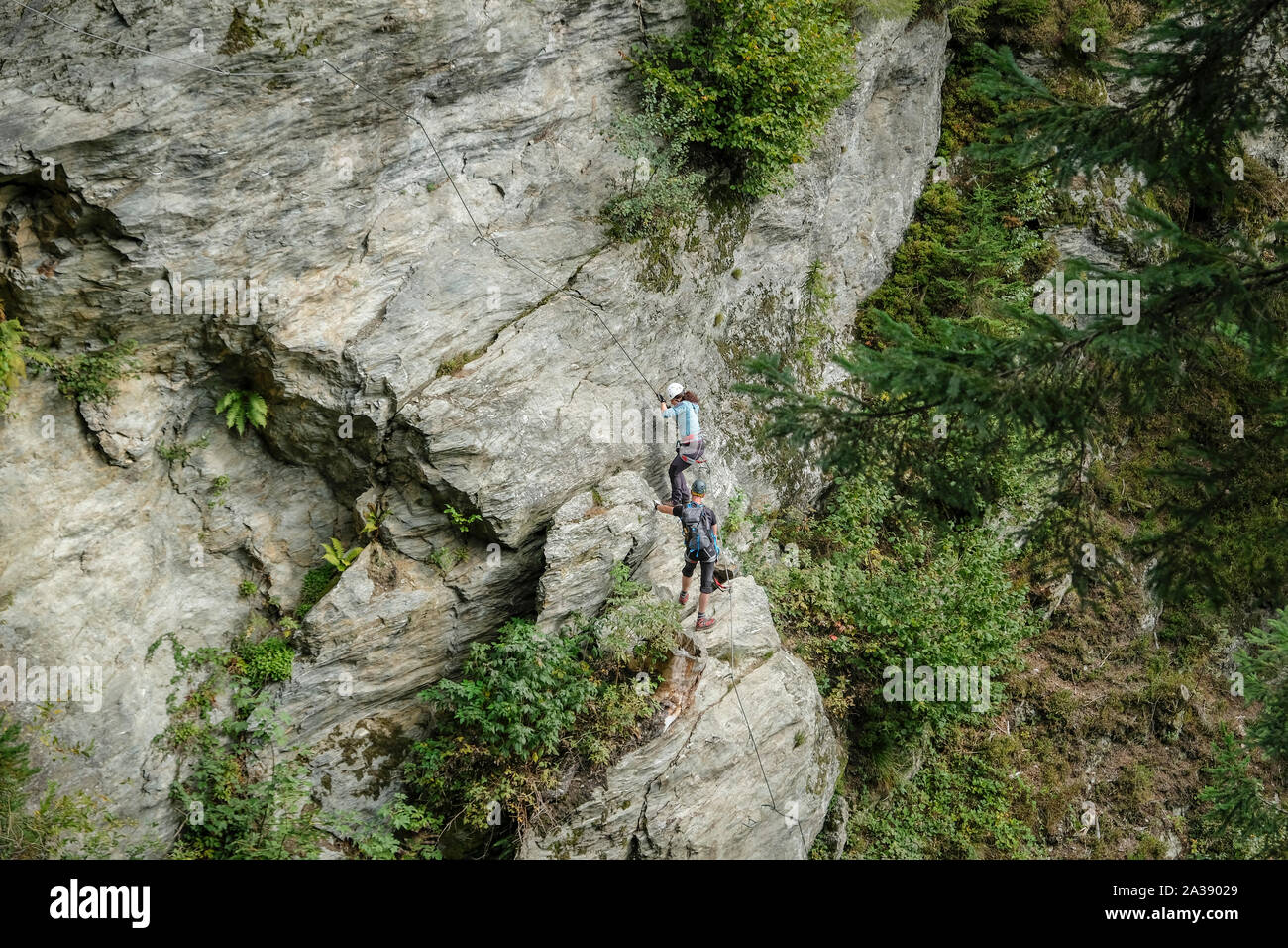 Via Ferrata Talbach, Austria Stock Photo