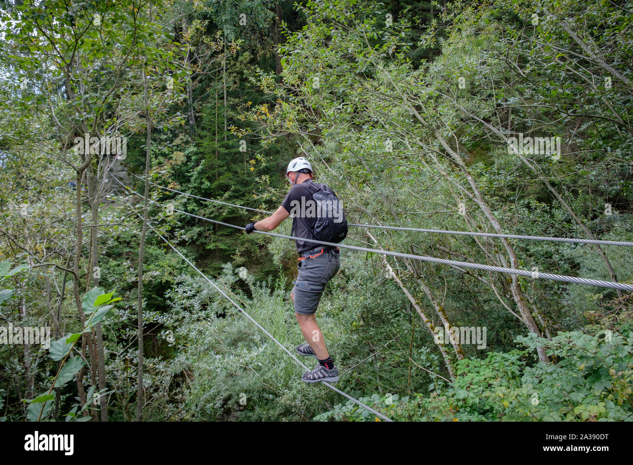 Via Ferrata Talbach, Austria Stock Photo