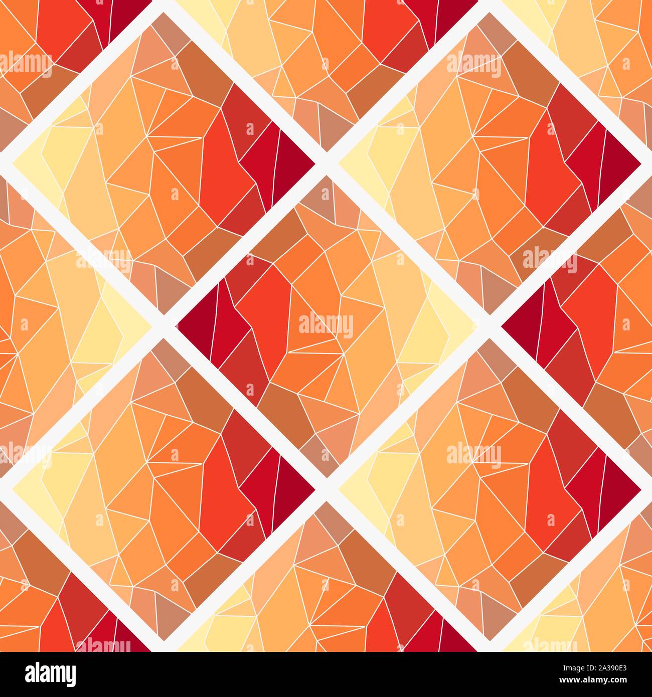 Dark orange, Yellow vector low poly texture seamless pattern. A sample ...