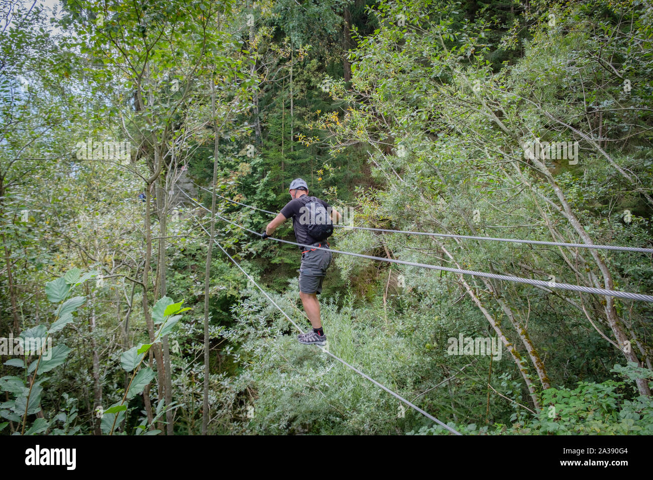 Via Ferrata Talbach, Austria Stock Photo