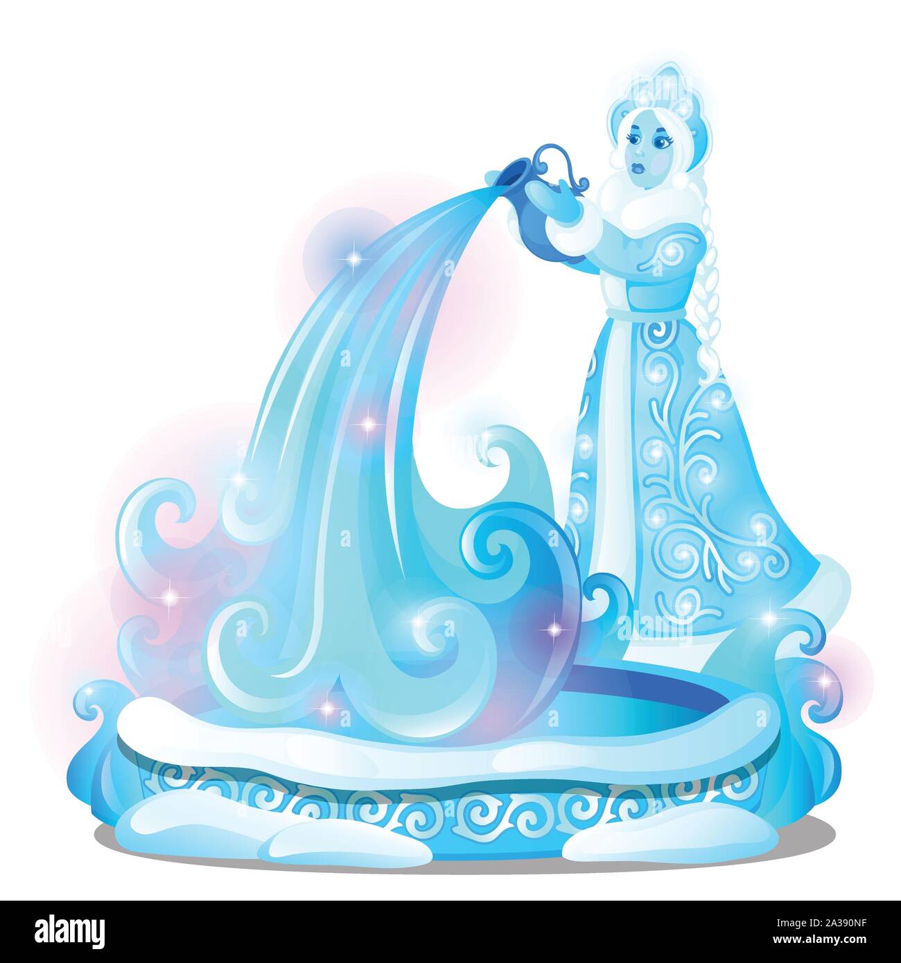 Woman ice sculpture Stock Vector Images - Alamy