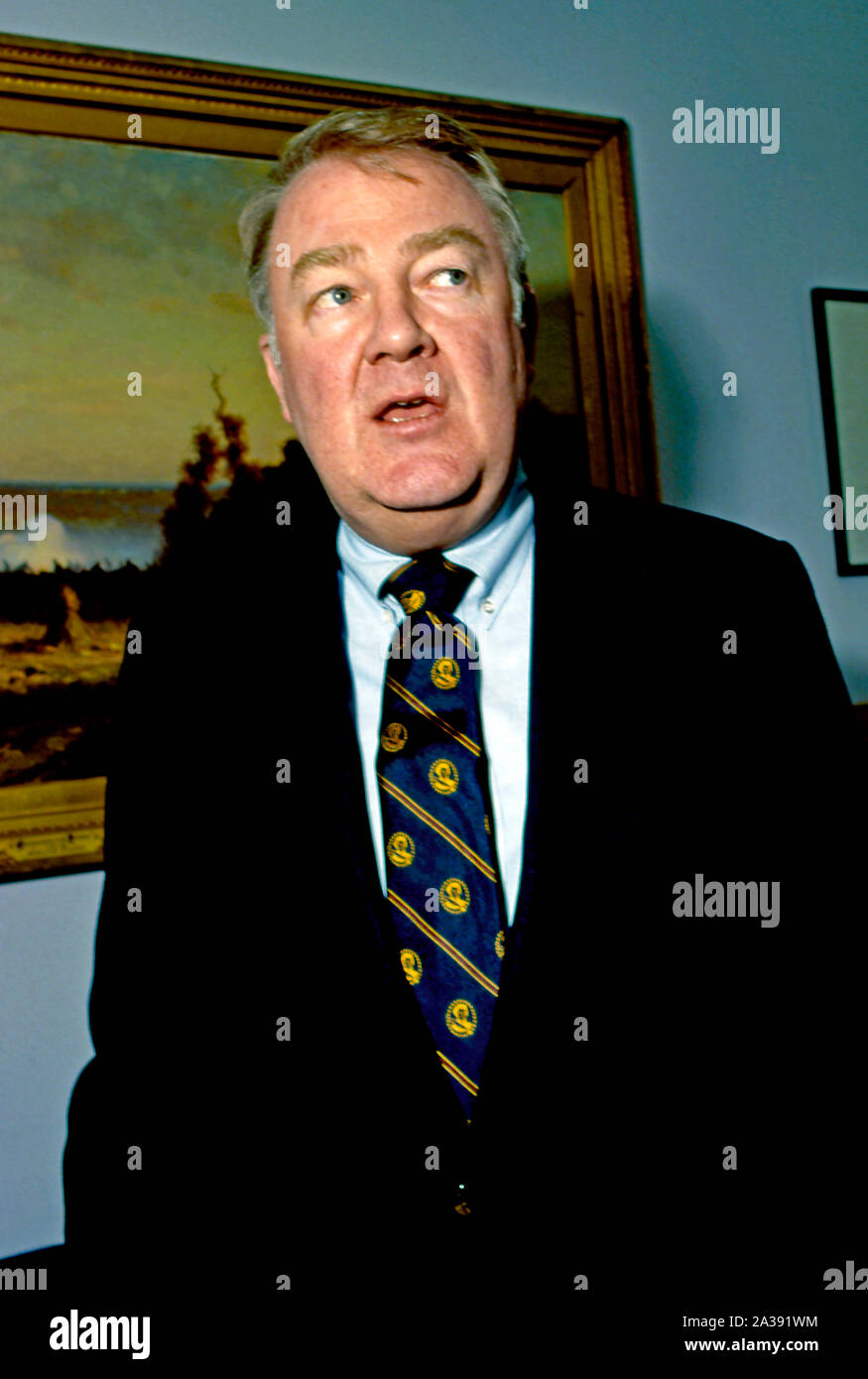 Washington DC, USA, 1981 Counselor to the President Ed Meese poses for ...