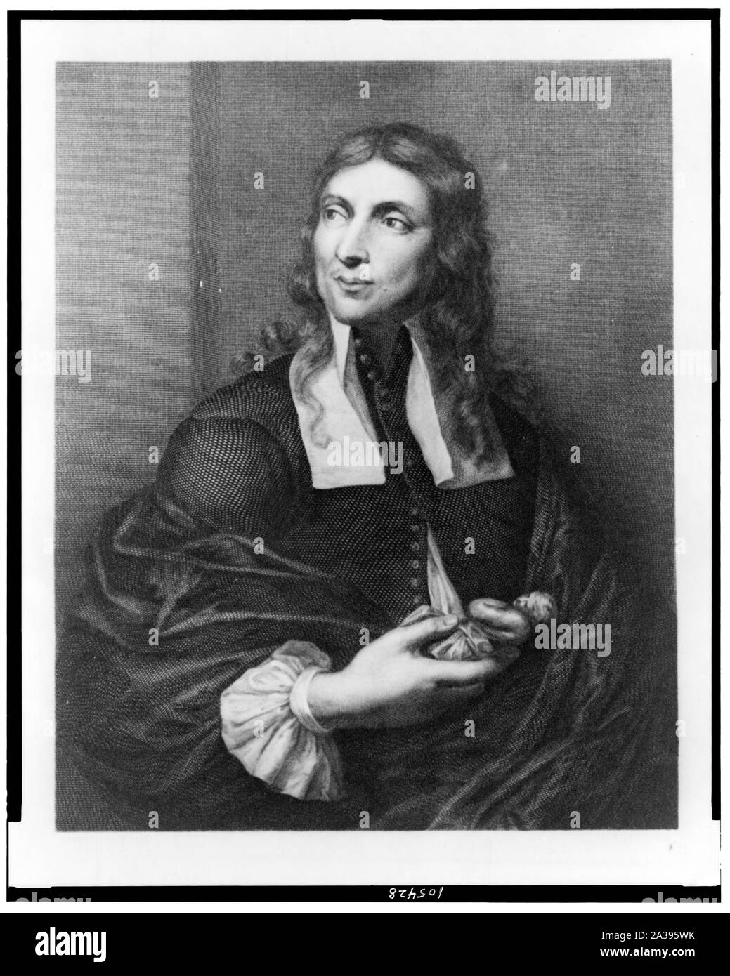 Salvator Rosa, half-length portrait, facing left Stock Photo