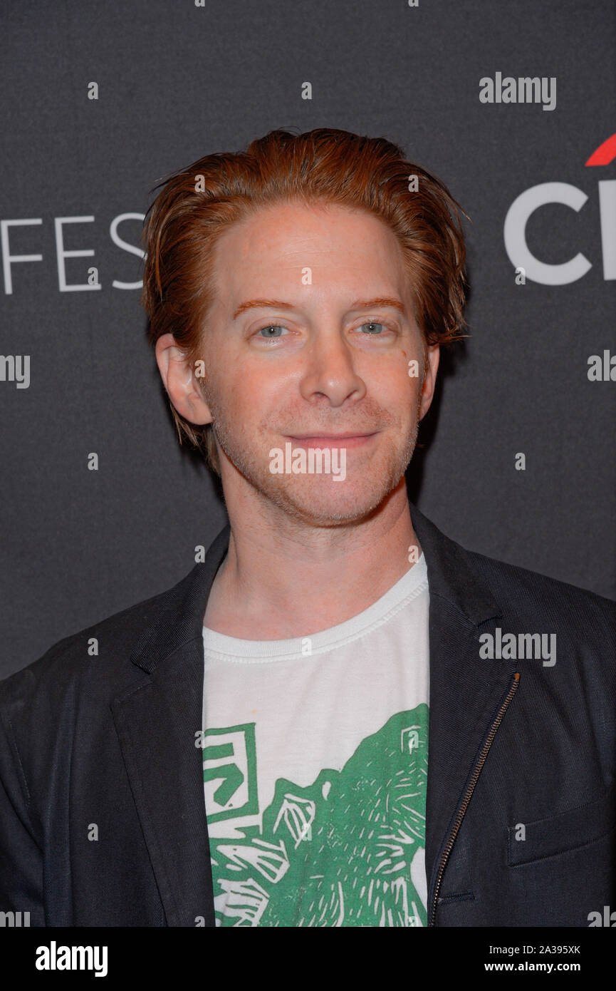 NEW YORK, NY - OCTOBER 05: Seth Green attends 'Robot Chicken' - PaleyFest New York 2019 at The Paley Center for Media on October 05, 2019 in New York Stock Photo