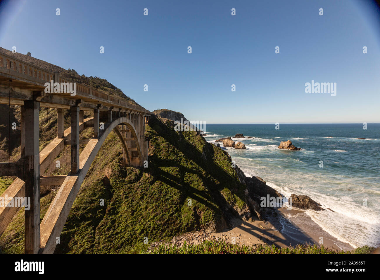 Big Sur Bridge, California Stock Photo Alamy