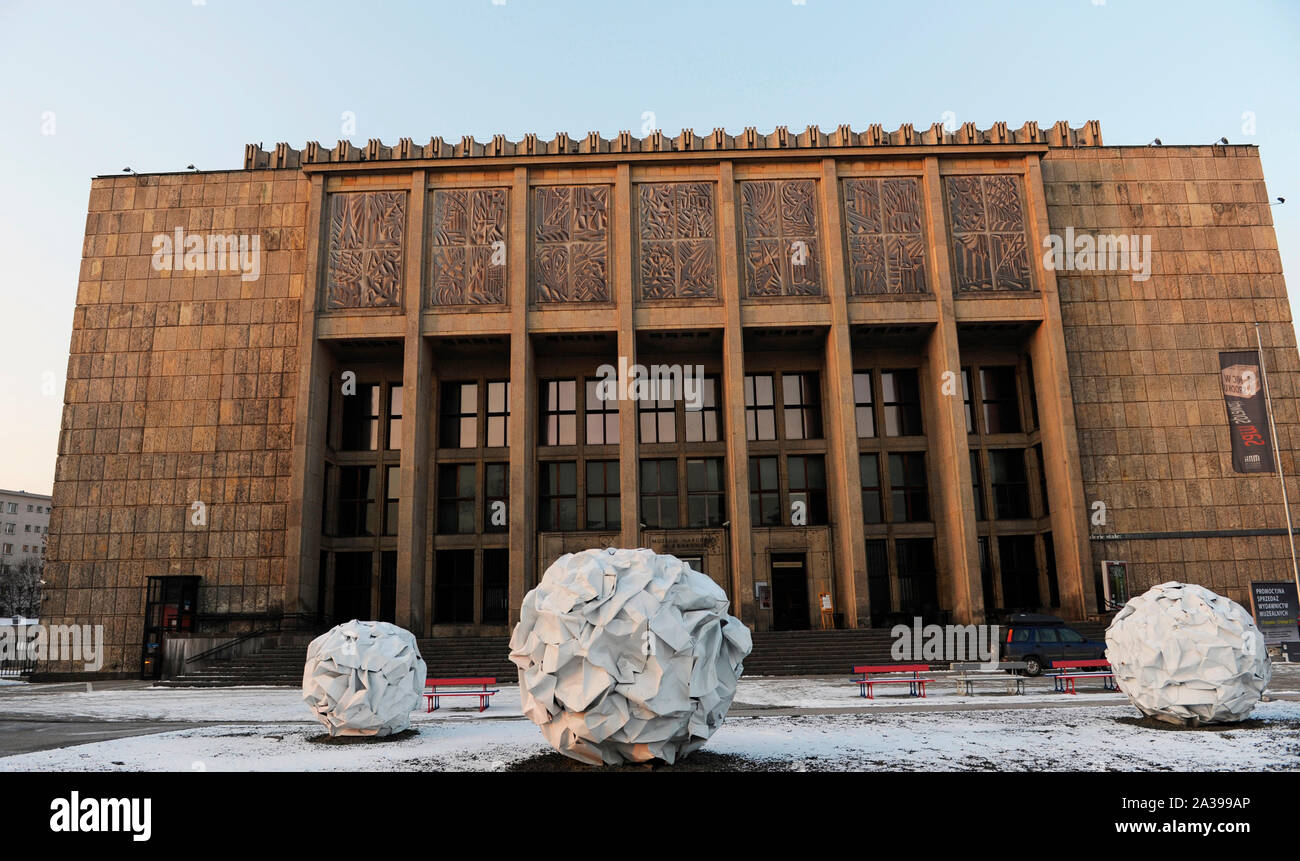 Krakow, Poland. National Museum (MNK). Exterior view of the building ...