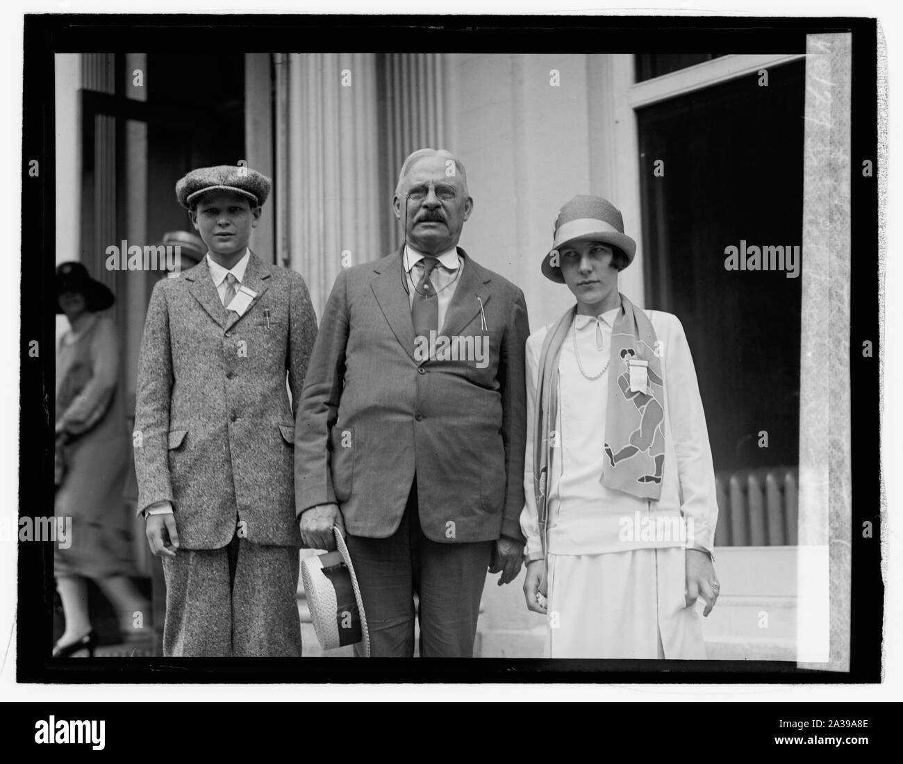 John D. Rockefeller Jr. Wearing Top Hat by Bettmann