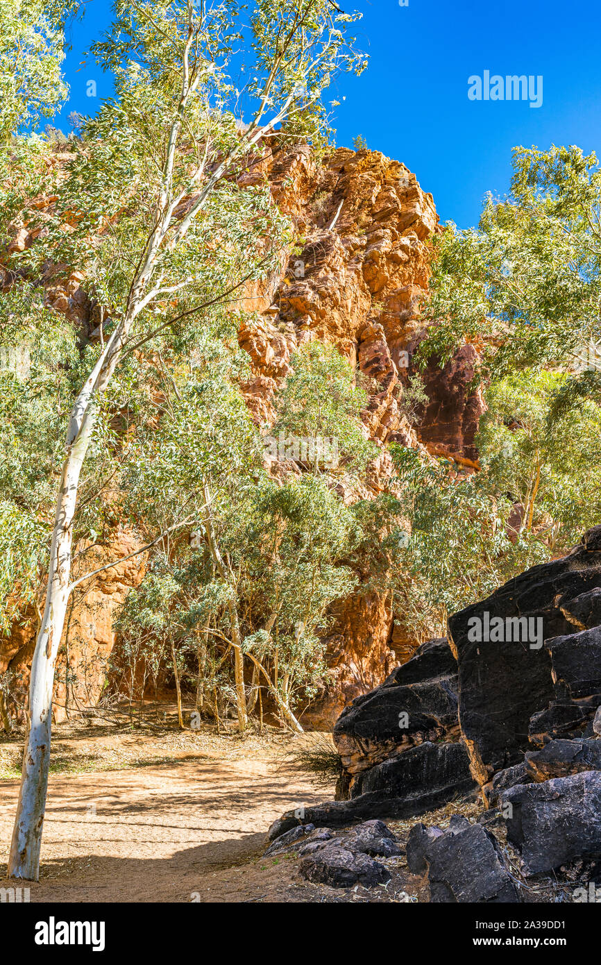 Emily Gap in the East MacDonnell Ranges, Northern Territory, Australia Stock Photo