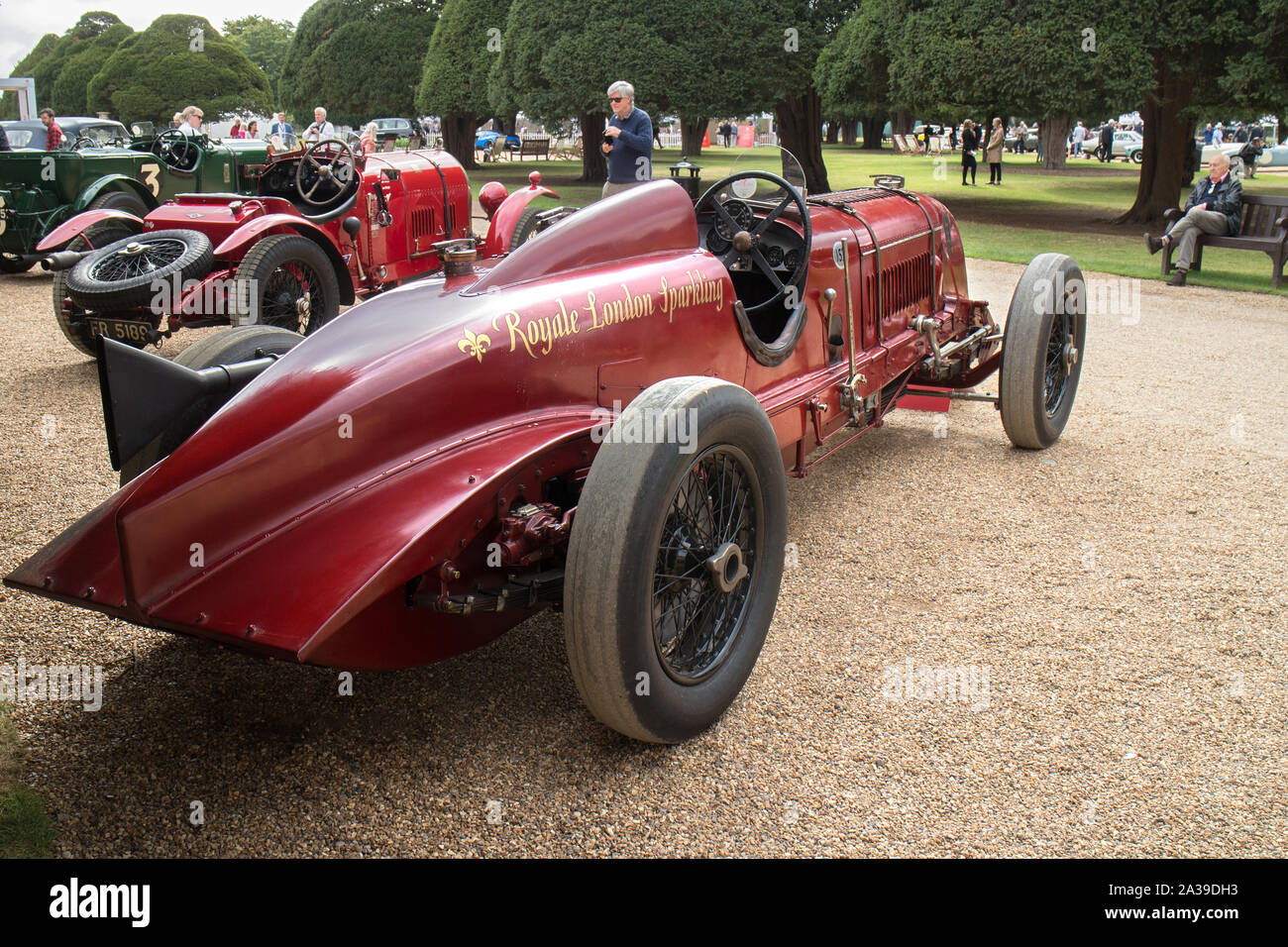 A 1929 Bentley 4 1/2 - Litre Single Seater Bentley Blower No.1 at The Concours of Elegance 2019,  Hampton Court Palace, Richmond upon Thames Stock Photo