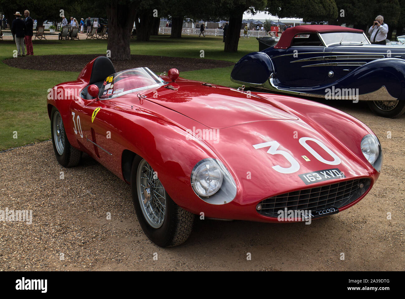A 1954 Ferrari 500 Mondrial at The Concours of Elegance 2019 Hampton Court Palace, Richmond upon Thames Stock Photo