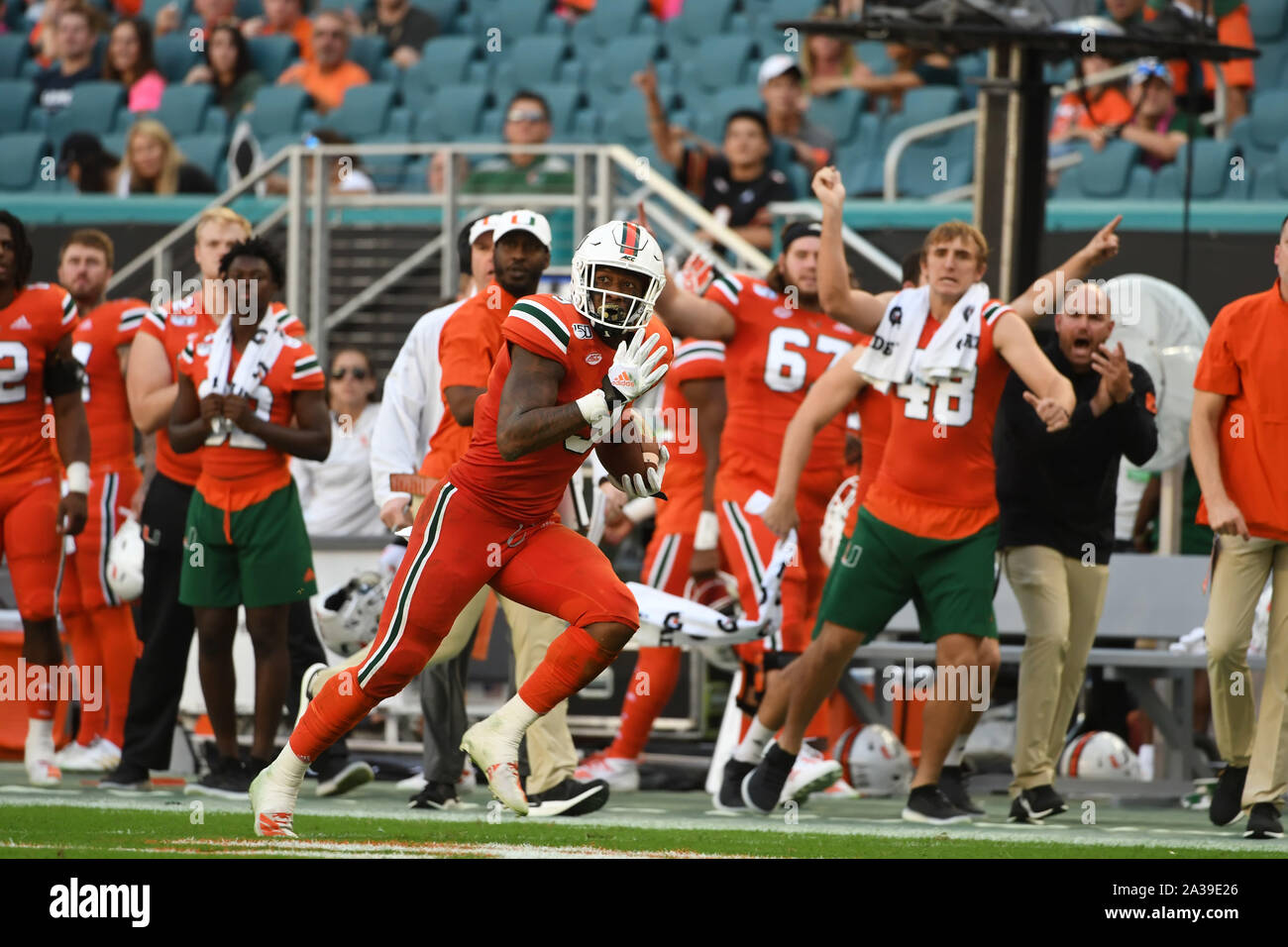 Miami Hurricanes DEs and Brevin Jordan Sporting News All-Americans