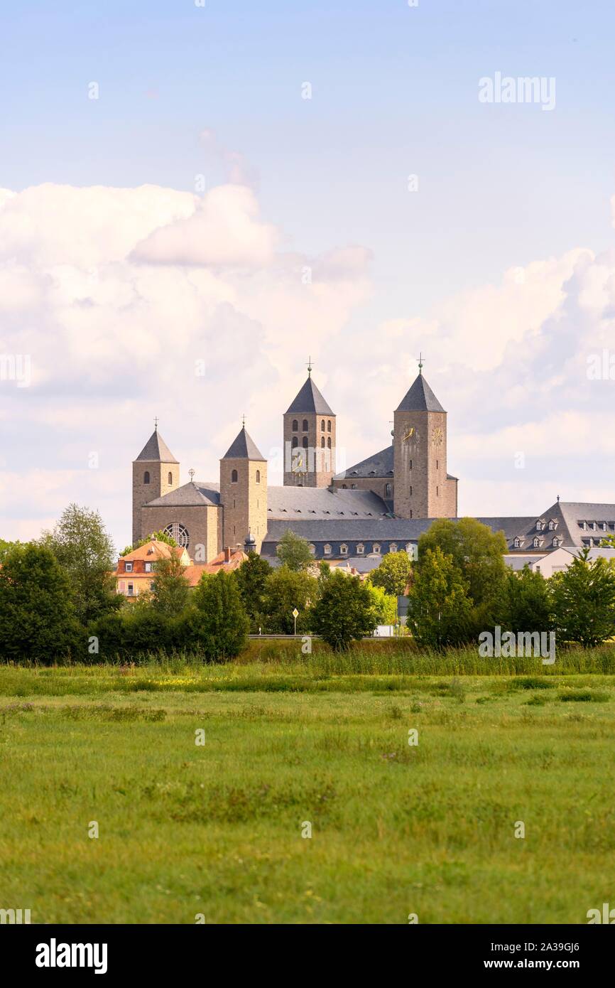 Benedictine Abbey Munsterschwarzach in Schwarzach, Lower Franconia, Bavaria, Germany Stock Photo