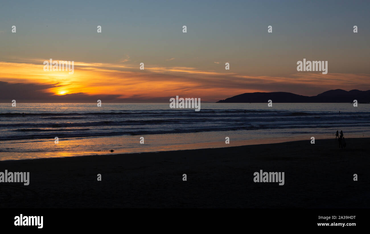 Pismo Beach Sunset, California Stock Photo - Alamy