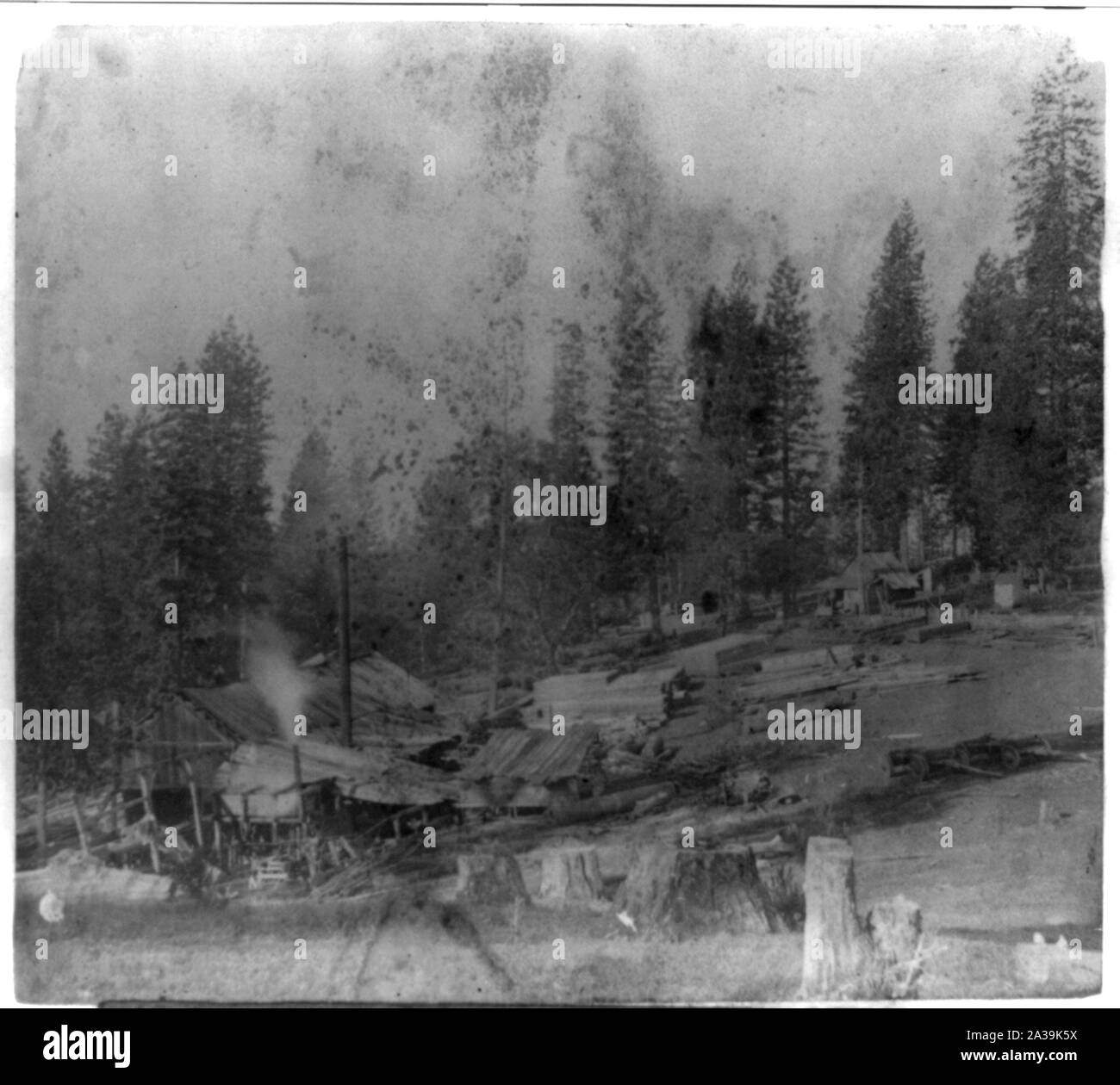 Saw Mill near Sportsman's Hall, El Dorado County Stock Photo Alamy