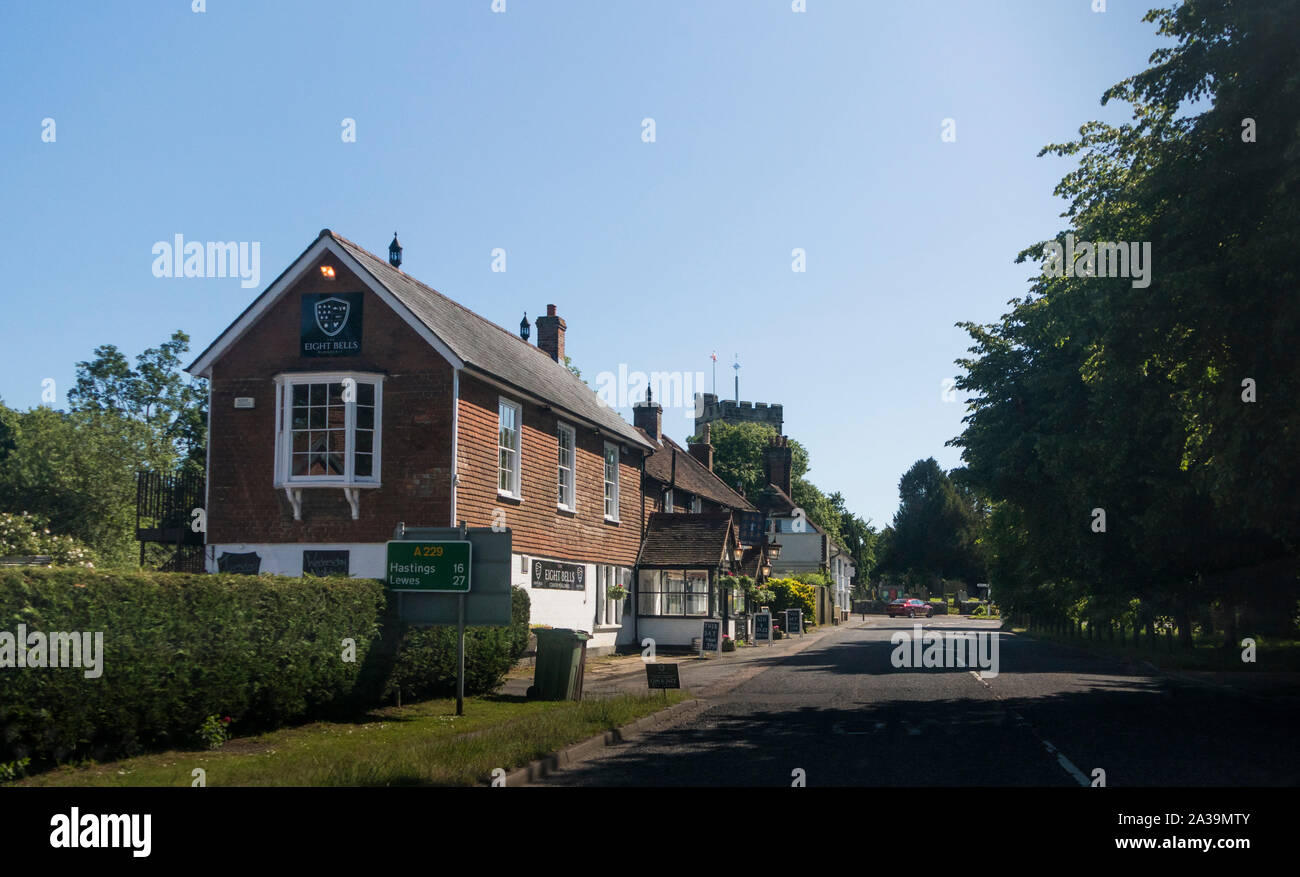 The Eight Bells public house in the ancient village of Hawkhurst, Kent