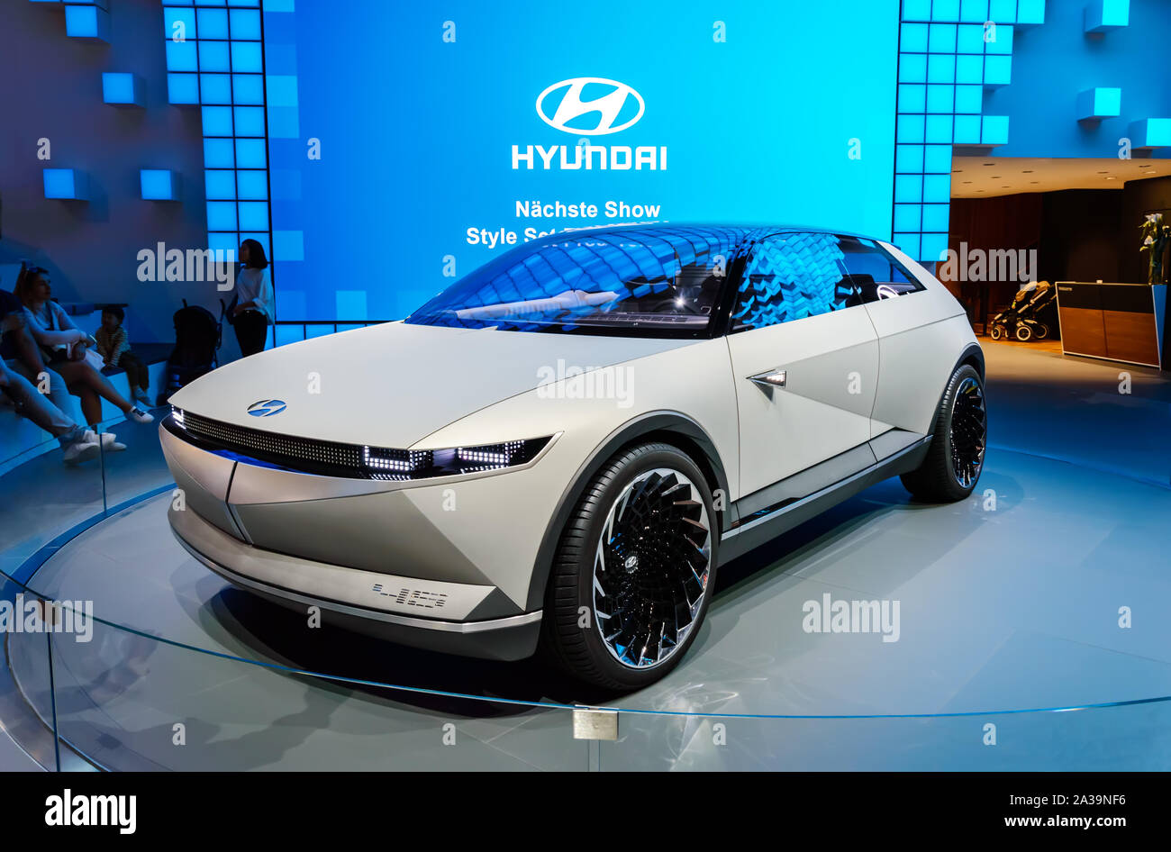 FRANKFURT SEP 15 2019 Hyundai 45 EV electric SUV concept car
