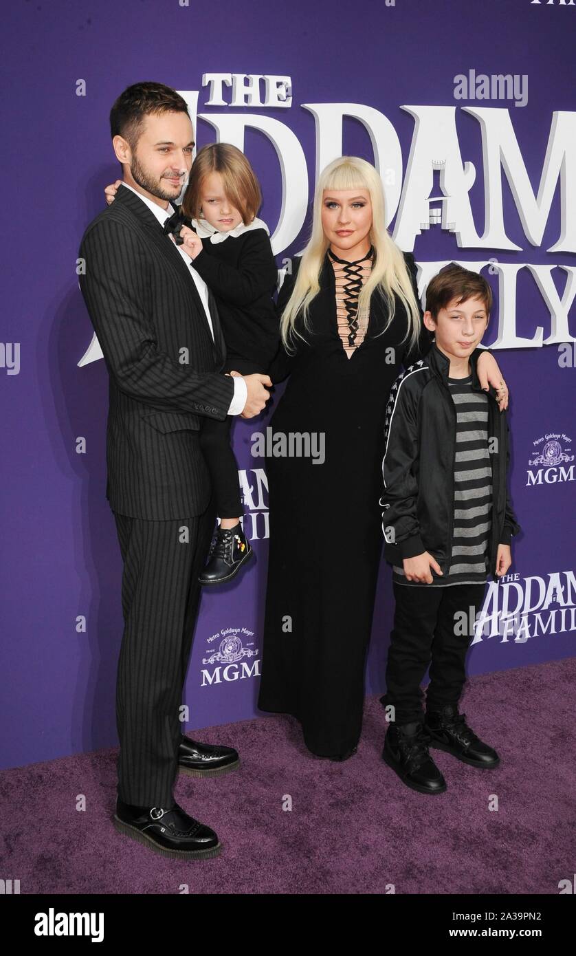 Los Angeles, CA. 6th Oct, 2019. Christina Aguilera, Matthew Rutler