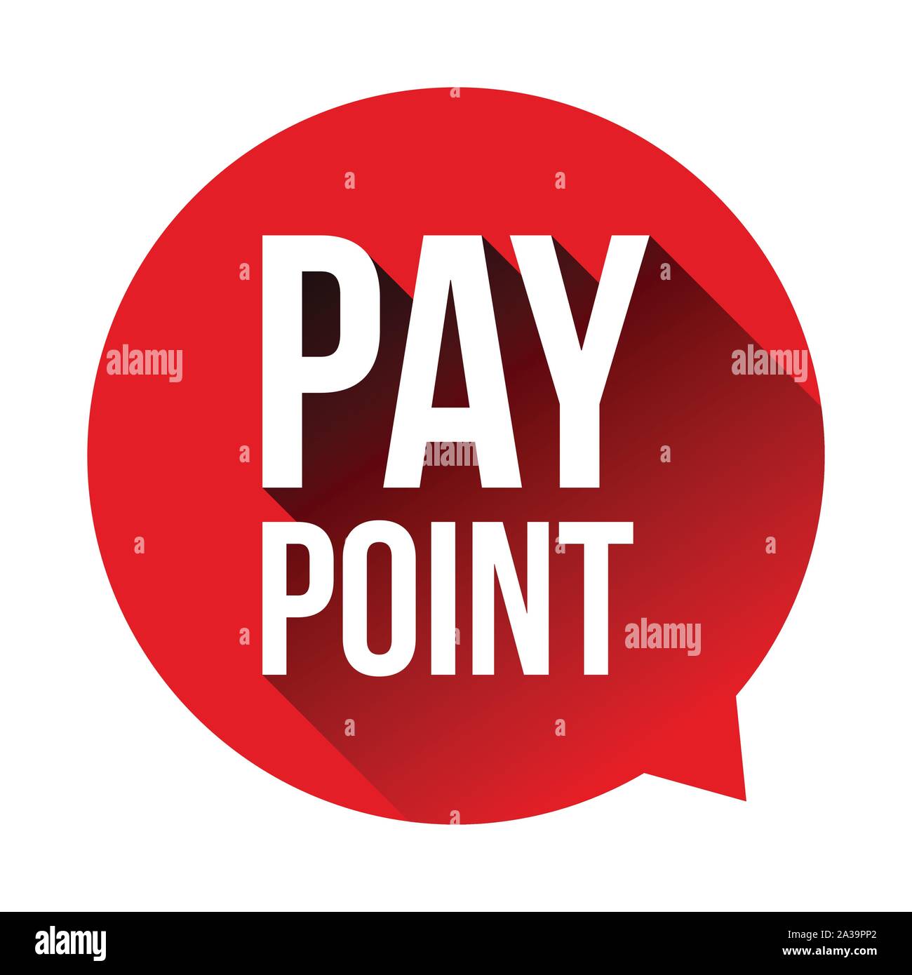 Pay Point sign label Stock Vector