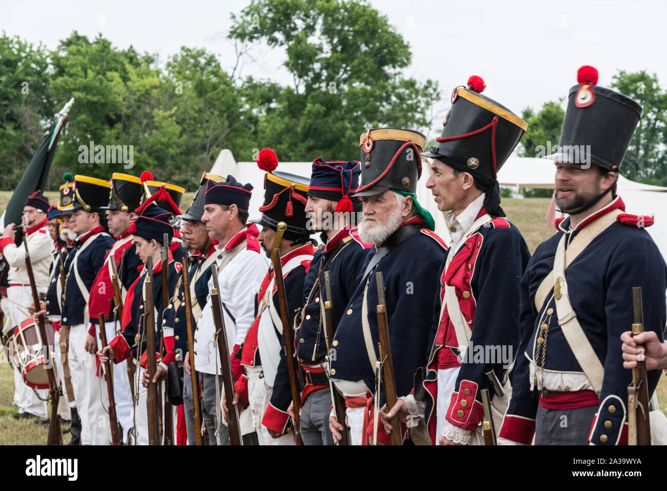 Scene from the Mexican encampment at the annual Battle of San Jacinto