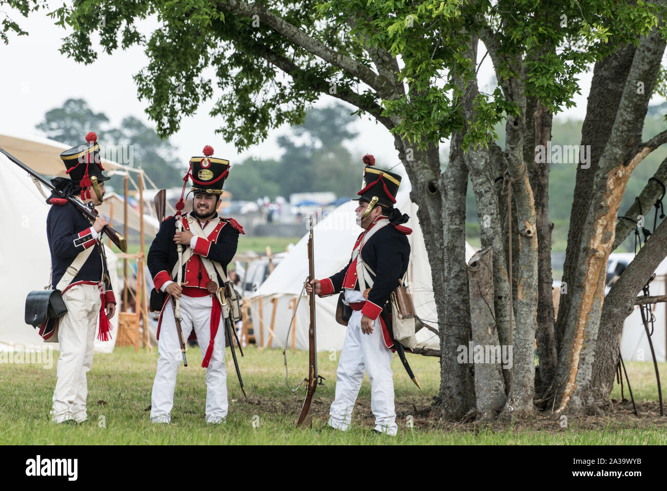 Scene from the Mexican encampment at the annual Battle of San Jacinto