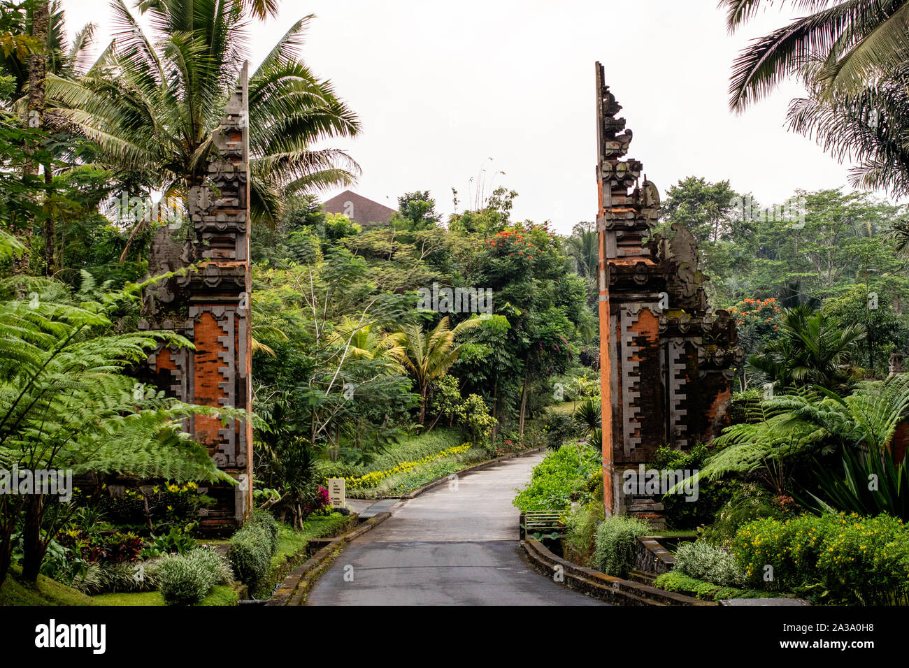 A Candi Bentar Archway in Bali Indonesia. Stock Photo