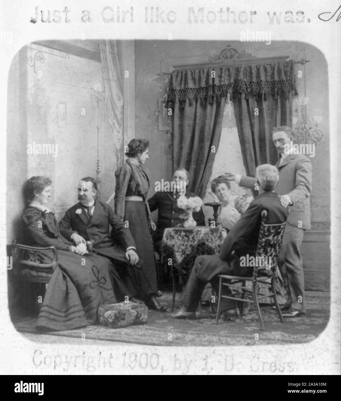 Scenes used to illustrate the popular song, Just a Girl like Mother was