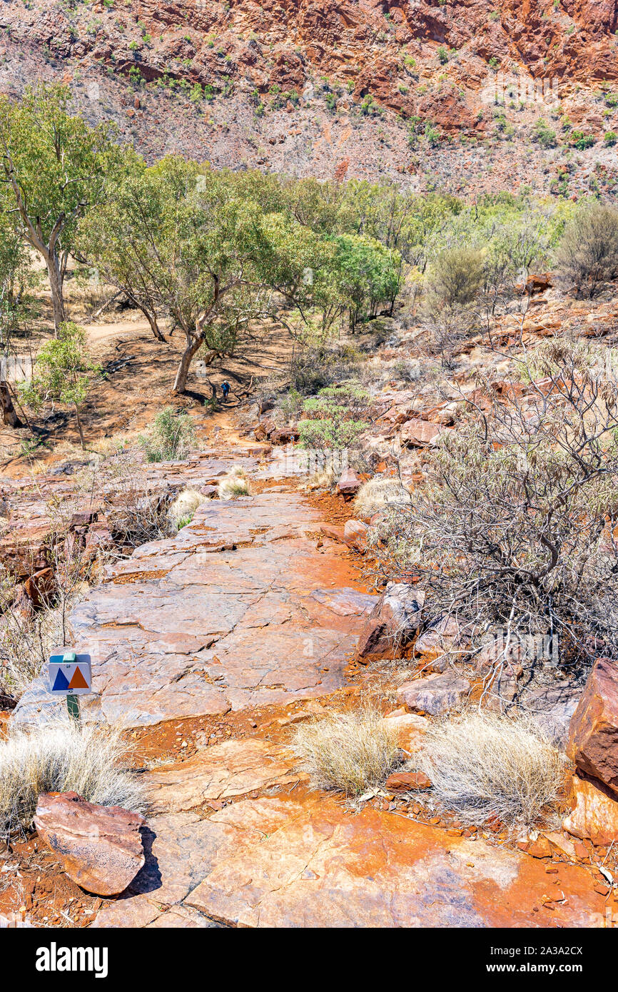 Trephina Gorge in the East MacDonnell Ranges, in the Northern Territory, Australia Stock Photo
