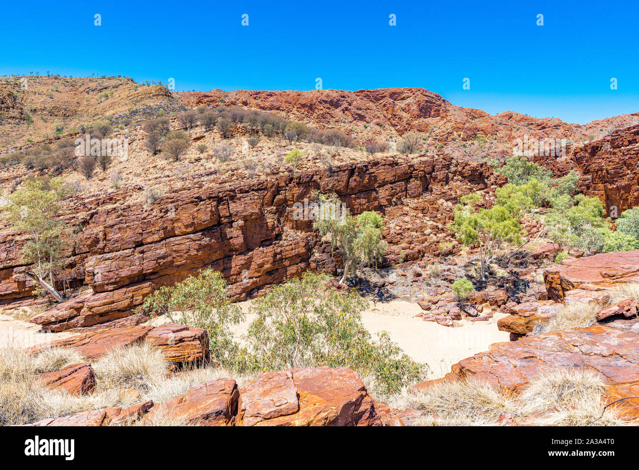 Trephina Gorge in the East MacDonnell Ranges, in the Northern Territory, Australia Stock Photo