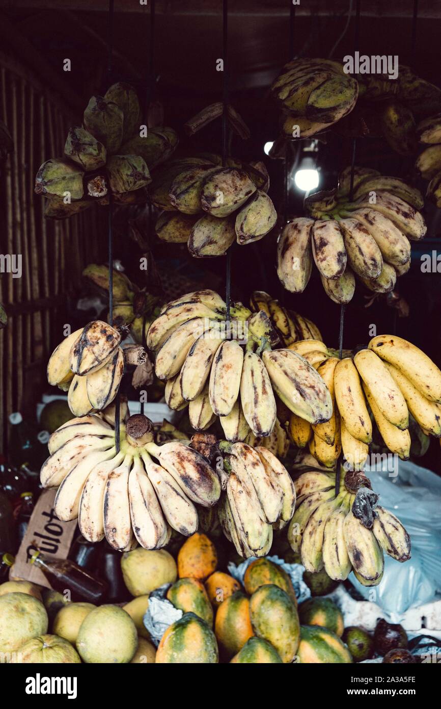 Fruit at a street market in a tropical country Stock Photo
