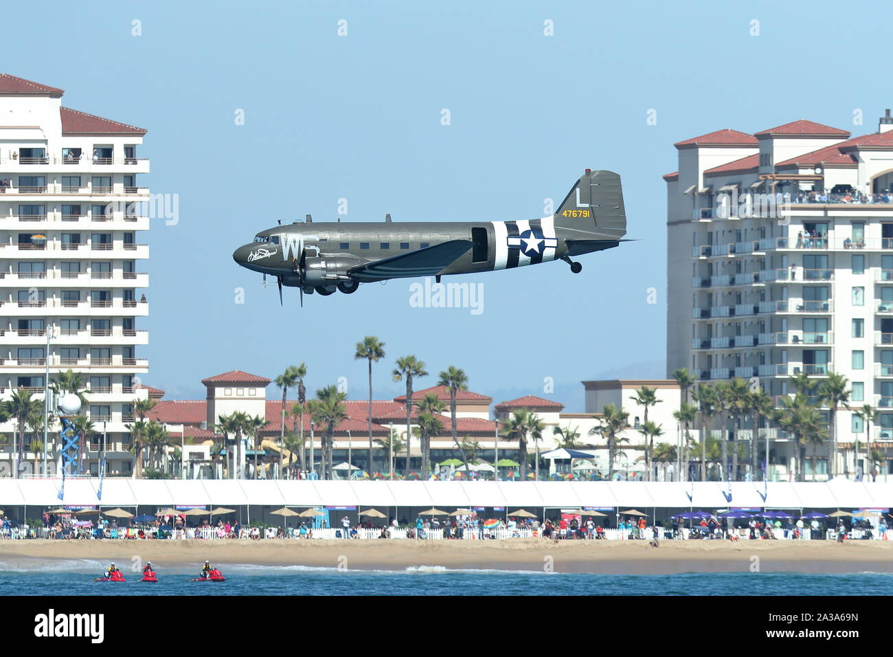 Lyon Air Museum's C-47 Dakota, 'Willa Dean' Stock Photo