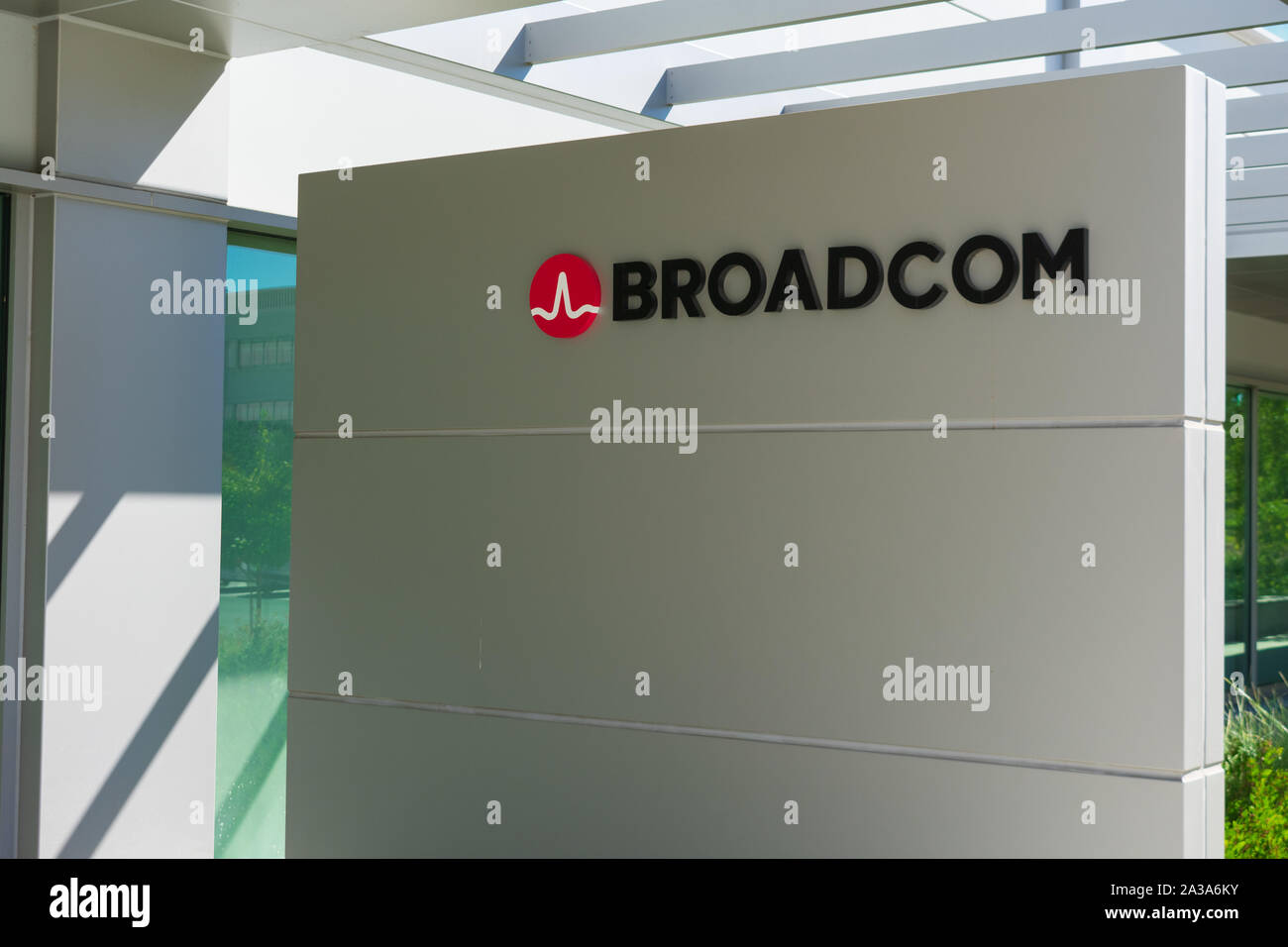 sign and logo near semiconductor manufacturing company office