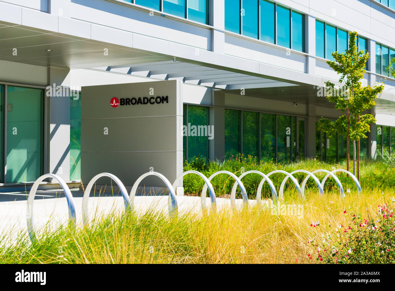 sign and logo near semiconductor manufacturing company office