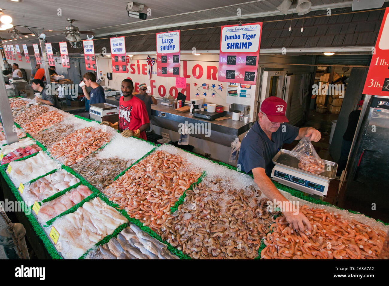 Seafood Vendors At The Maine Ave Fish Market 1100 Maine Ave Sw Washington D C Picryl Public Domain Image