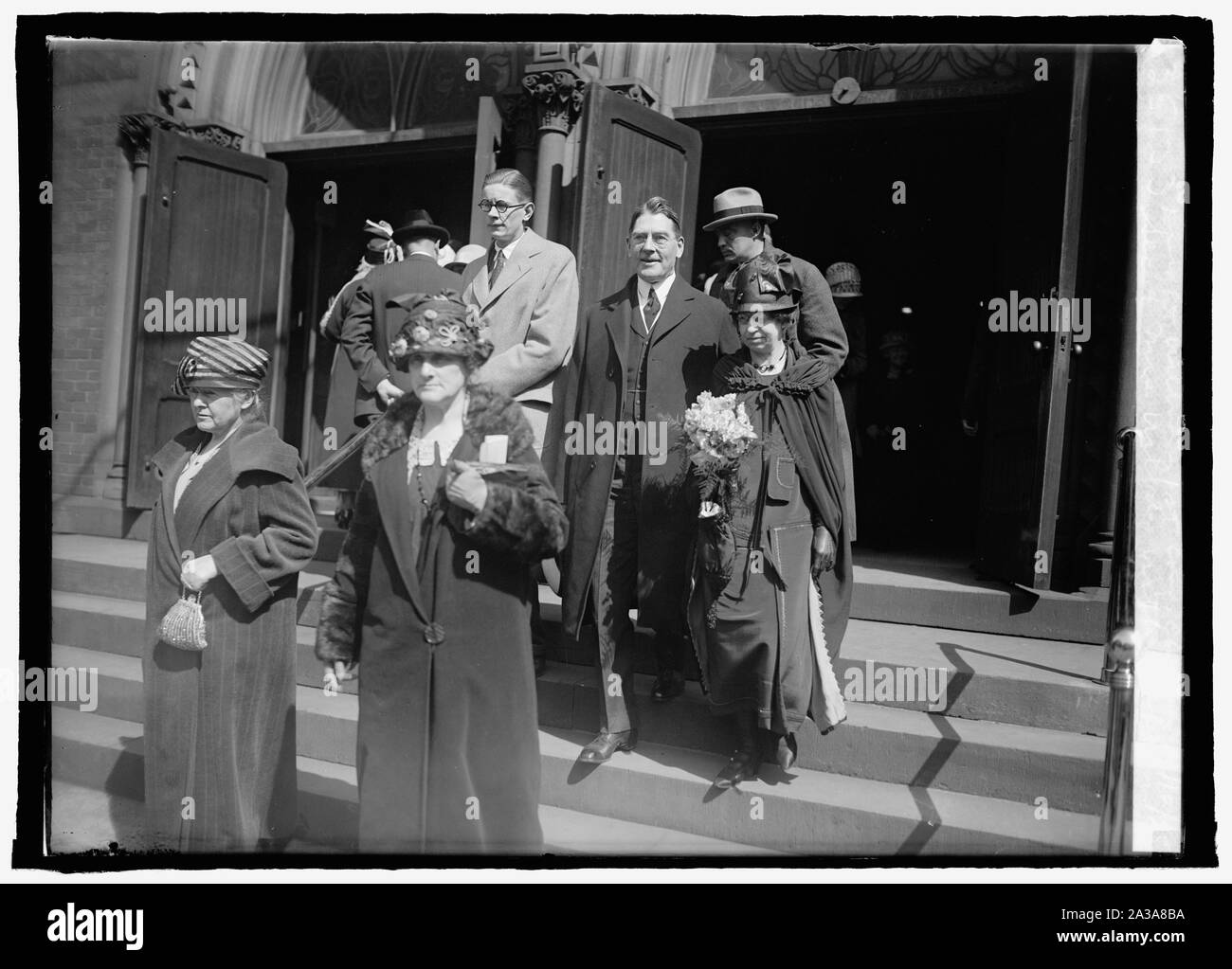 Sec. & Mrs. Wilbur with nephew Dwight Wilbur, 1st Cong. Church, 4/12/25