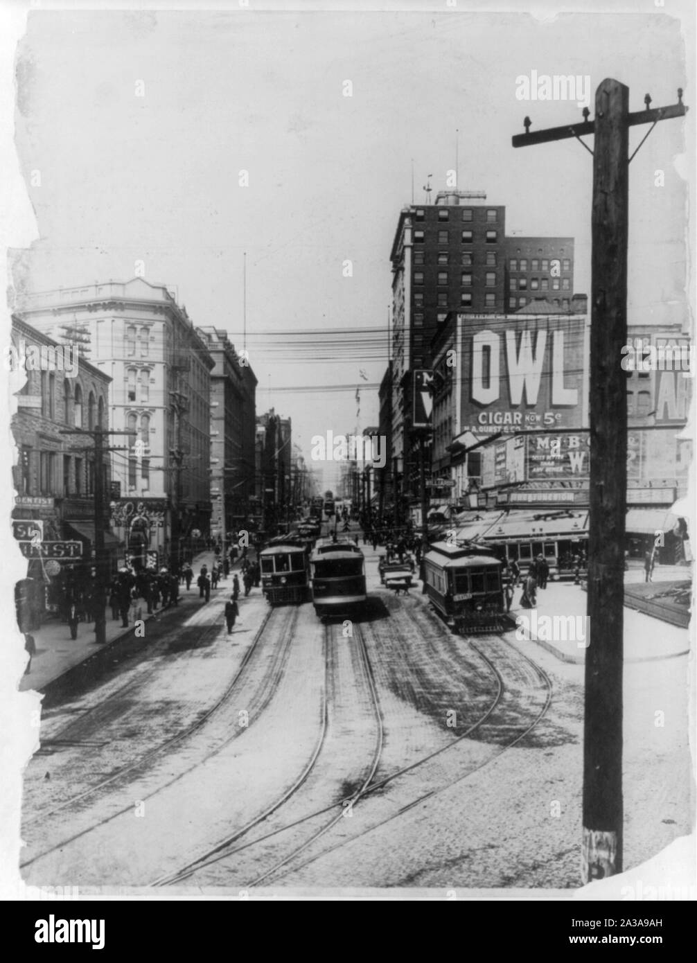 Second Avenue, Seattle's principal thoroughfare Stock Photo Alamy