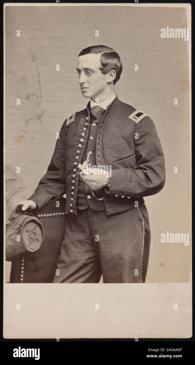Second Lieutenant Charles T. Dwight of Co. B, 70th New York Infantry Regiment, in uniform] / Whipple, 96 Washington Street, Boston Stock Photo