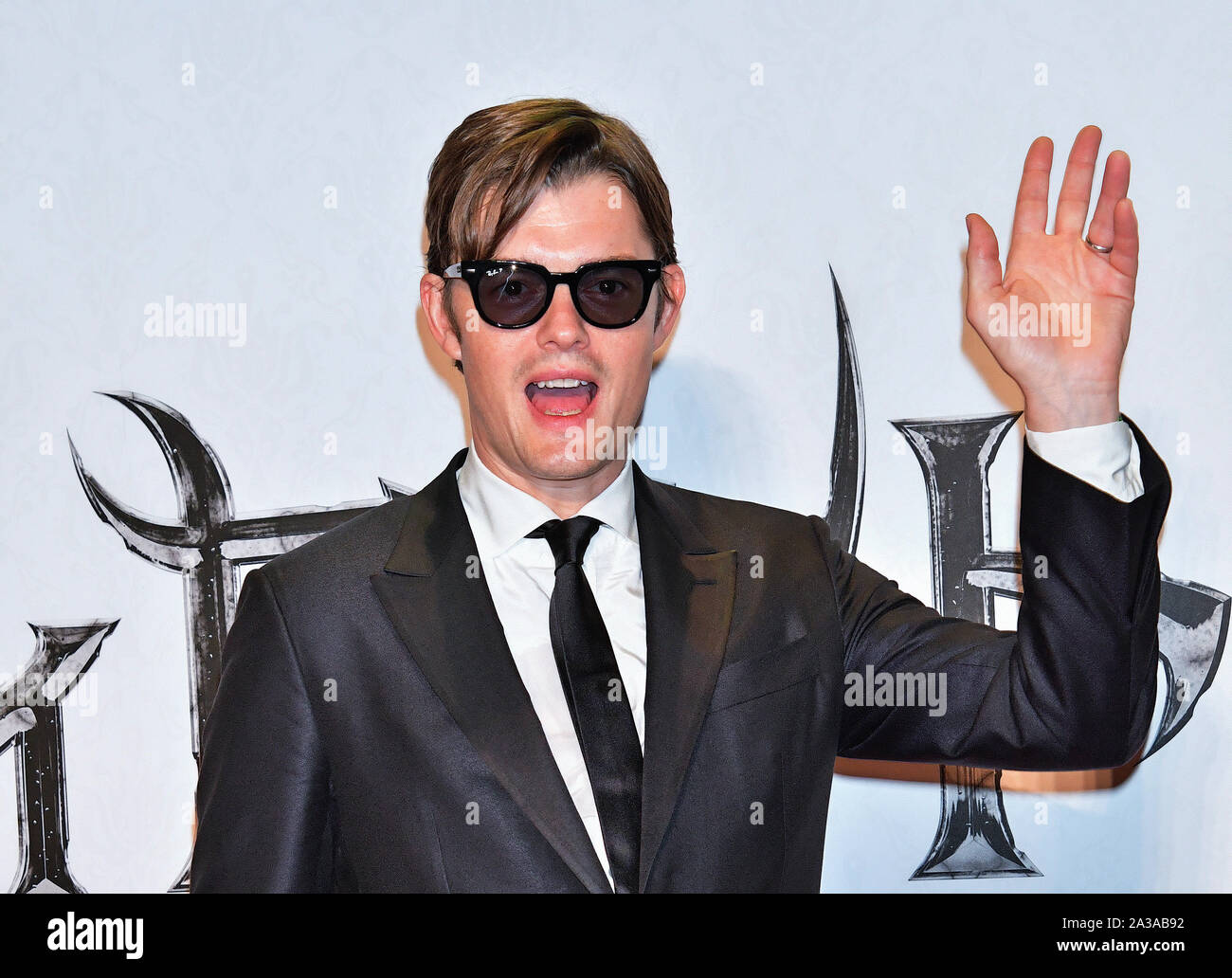 Actor Sam Riley attends the Japan premiere for 'Maleficent: Mistress of Evil' at Roppongi Hills Arena in Tokyo, Japan on October 3, 2019. Credit: AFLO/Alamy Live News Stock Photo