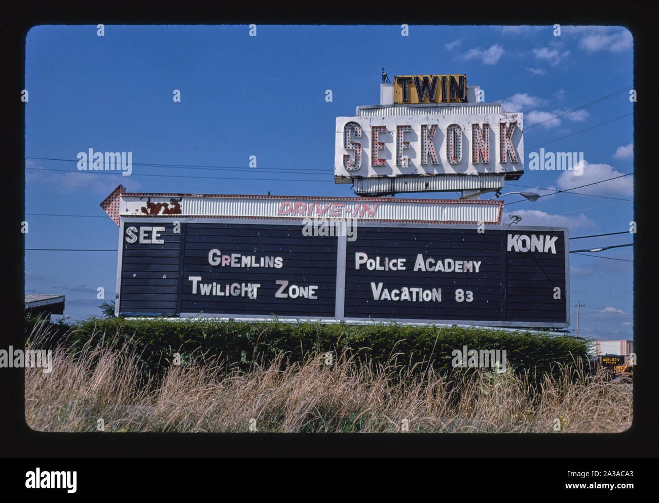 Seekonk Twin DriveIn, Seekonk, Massachusetts Stock Photo Alamy