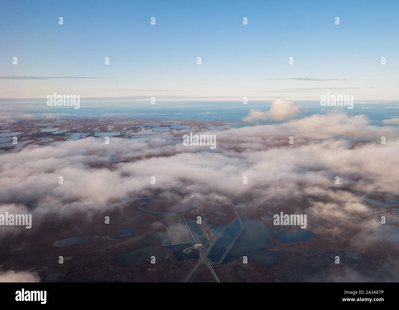 Prudhoe Bay Oil Fields, Deadhorse, Alaska. Arctic Ocean. Melting Tundra. Energy Global Warming