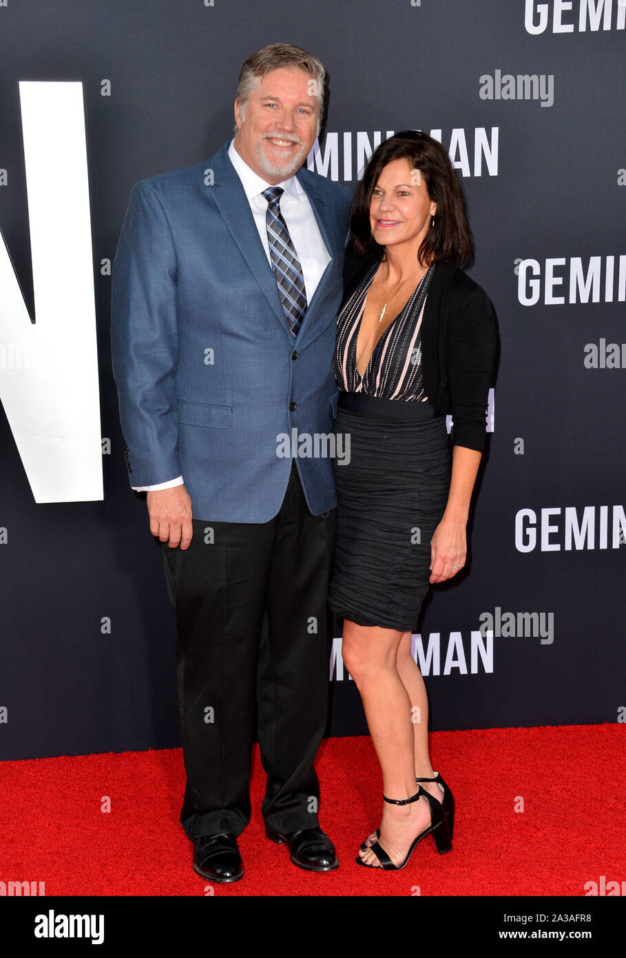 LOS ANGELES, USA. October 07, 2019: Bill Westenhofer & Guest at the premiere of 'Gemini Man' at the TCL Chinese Theatre, Hollywood. Picture: Paul Smith/Featureflash Credit: Paul Smith/Alamy Live News Stock Photo