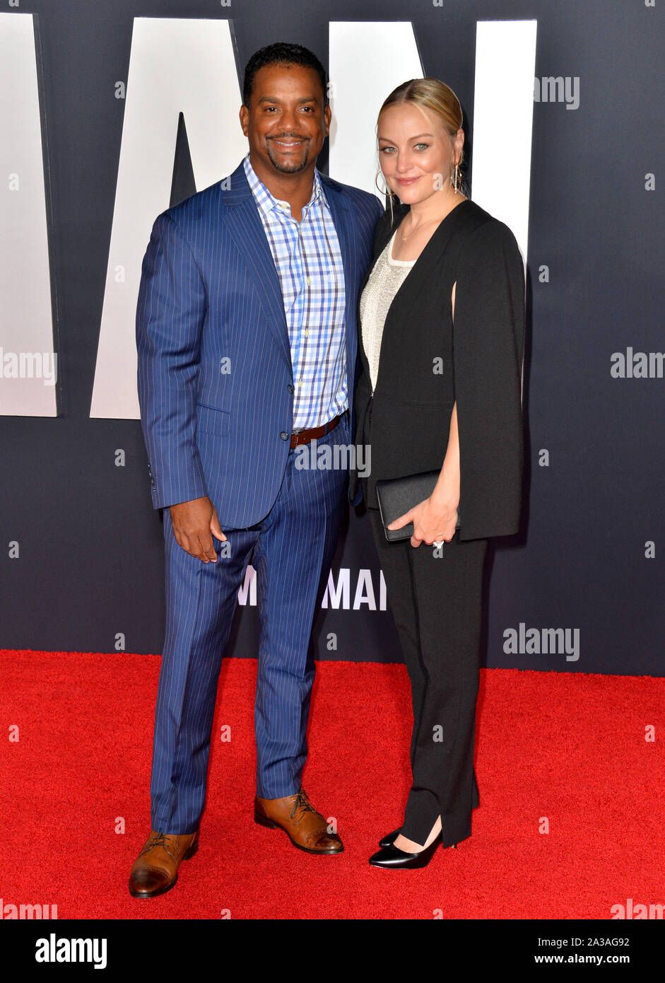 LOS ANGELES, USA. October 07, 2019: Alfonso Ribeiro & Angela Unkrich at