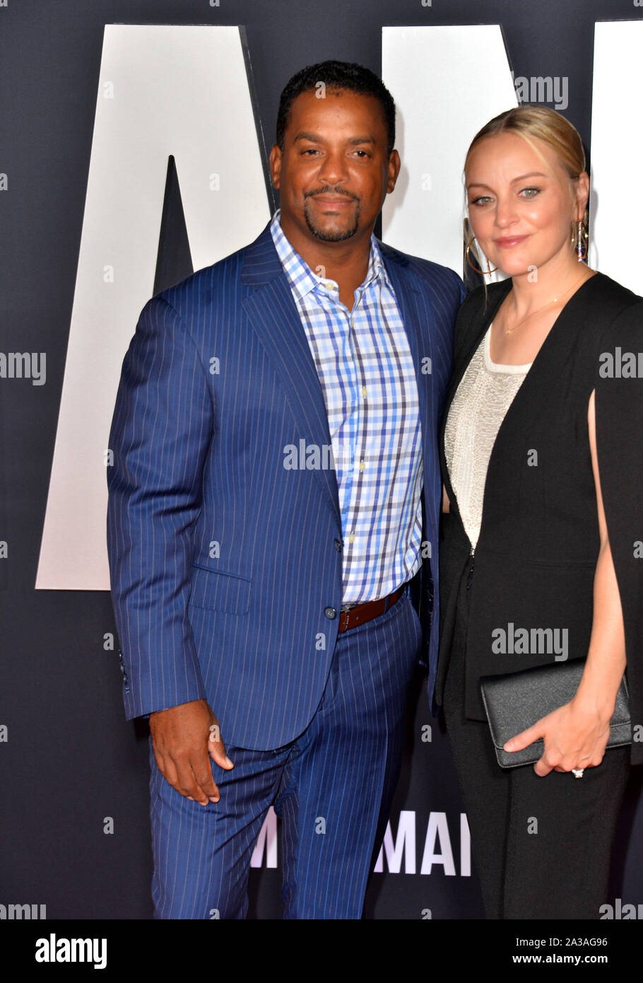 LOS ANGELES, USA. October 07, 2019: Alfonso Ribeiro & Angela Unkrich at