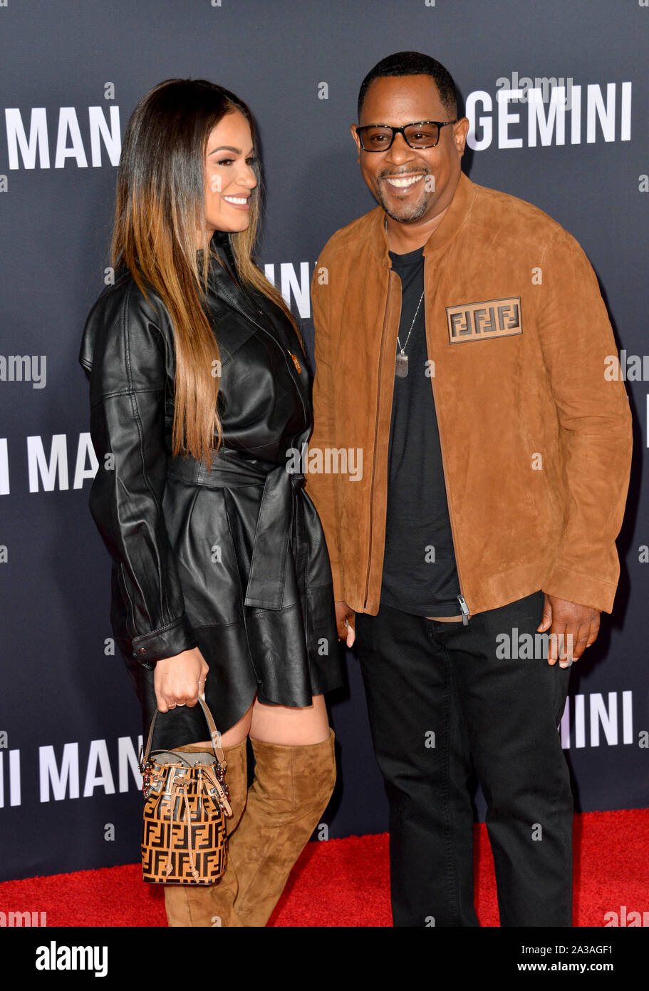 LOS ANGELES, USA. October 07, 2019: Roberta Moradfar & Martin Lawrence