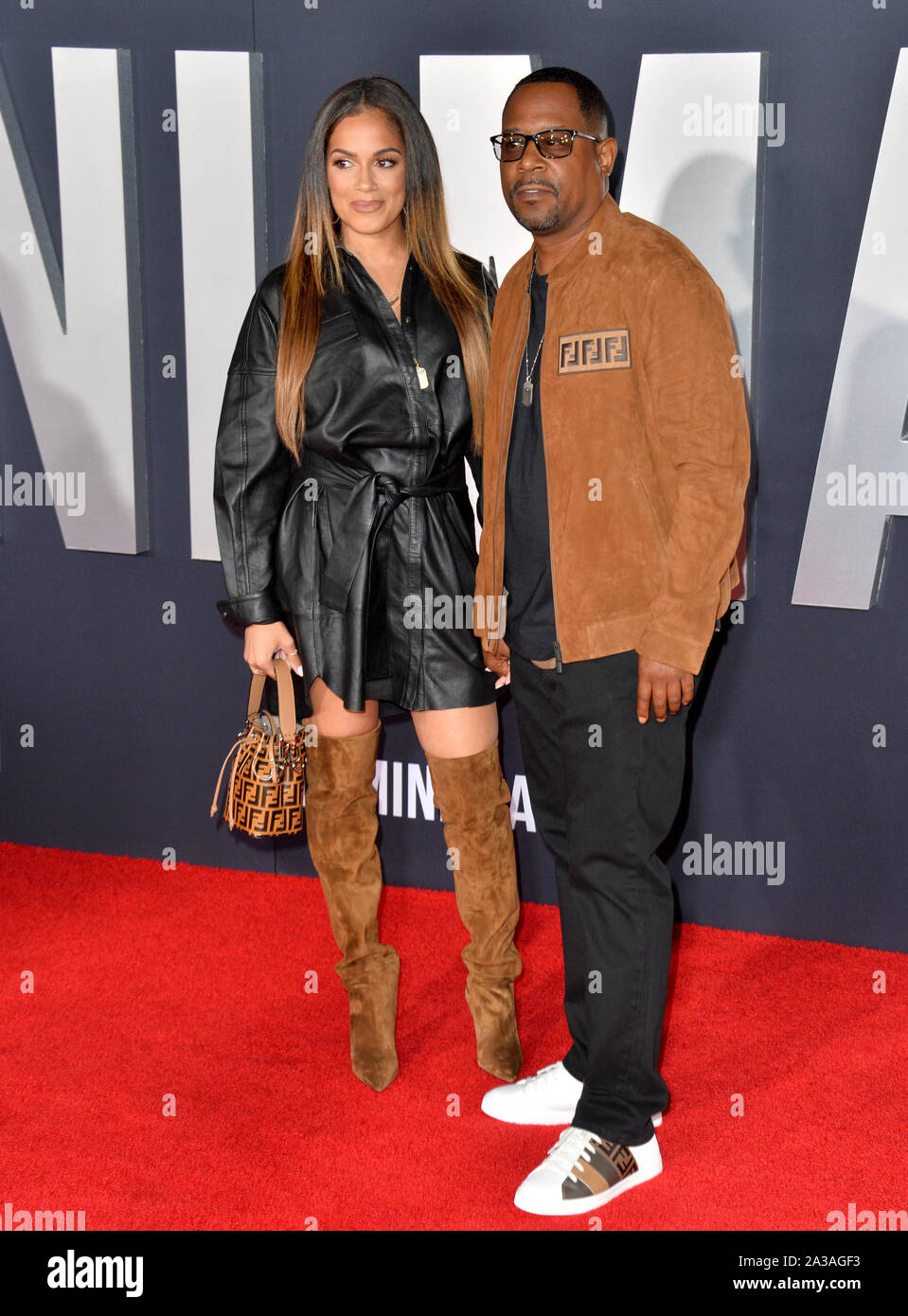 LOS ANGELES, USA. October 07, 2019: Roberta Moradfar & Martin Lawrence
