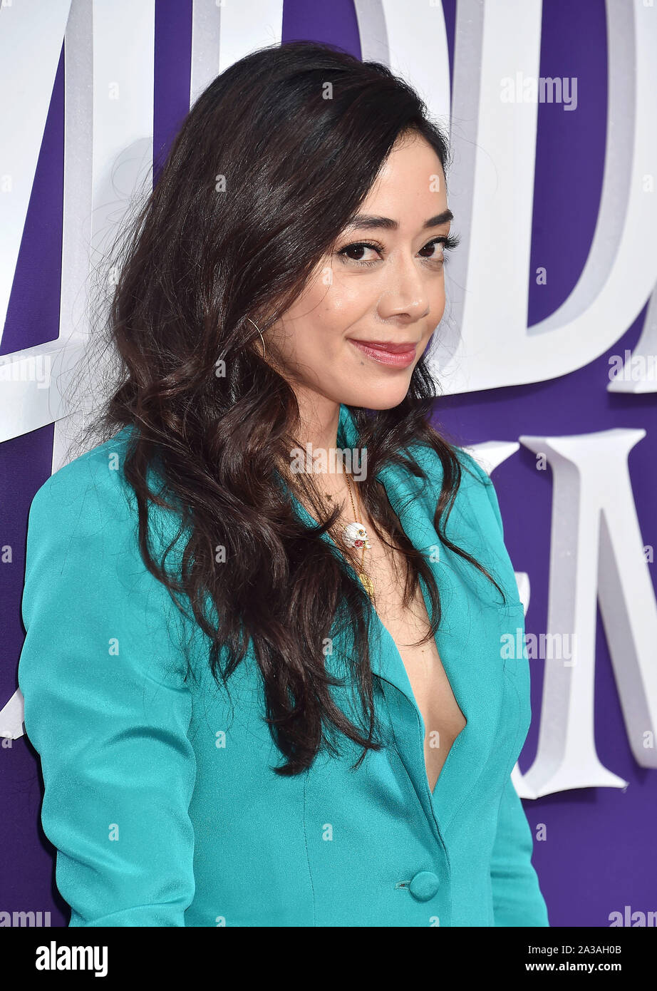 CENTURY CITY, CA - OCTOBER 06: Aimee Garcia attends the Premiere of MGM's 'The Addams Family' at Westfield Century City AMC on October 06, 2019 in Los Angeles, California. Stock Photo