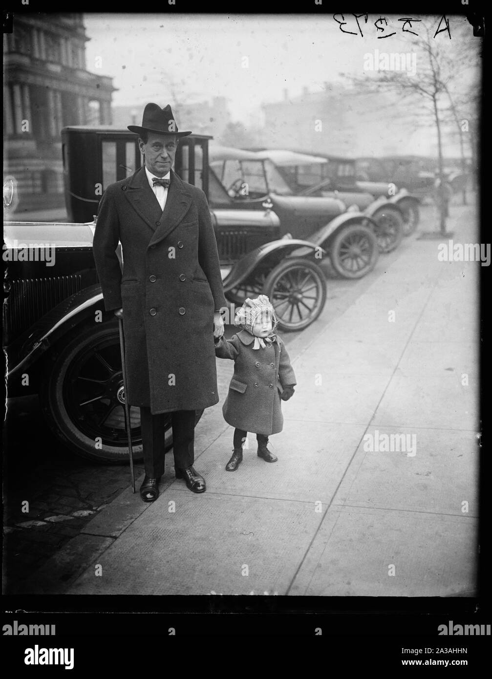 Senator McCormick  Feb. 28, [1923 State, War and Navy building in background, Washington, D.C.] Stock Photo